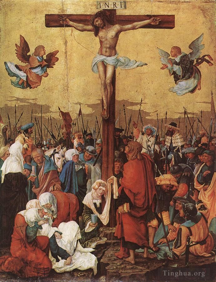 Denis van Alsloot Ölgemälde - Christus am Kreuz 1520