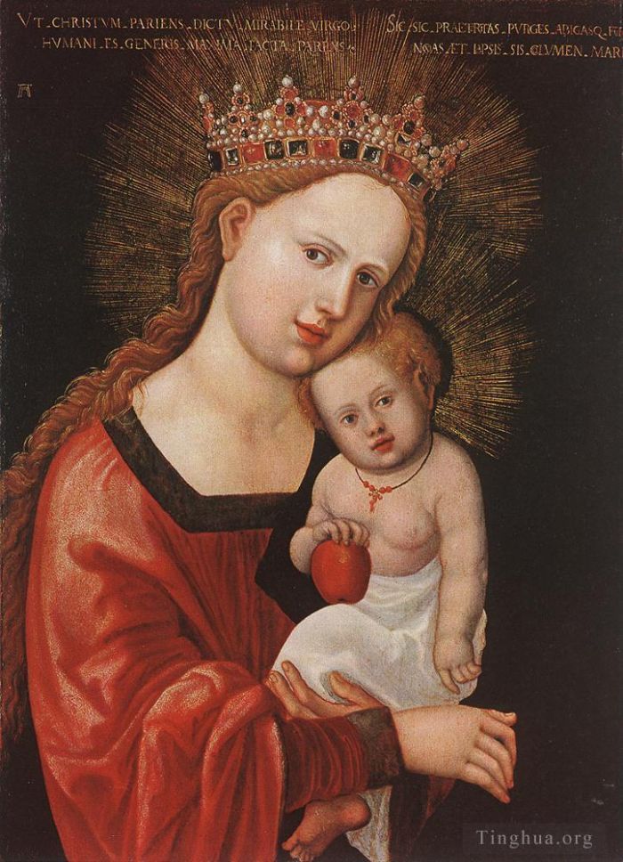 Denis van Alsloot Ölgemälde - Maria mit dem Kind