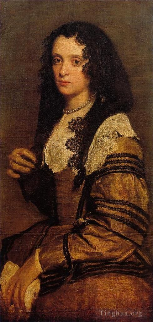 Diego Velázquez Ölgemälde - Eine junge Dame