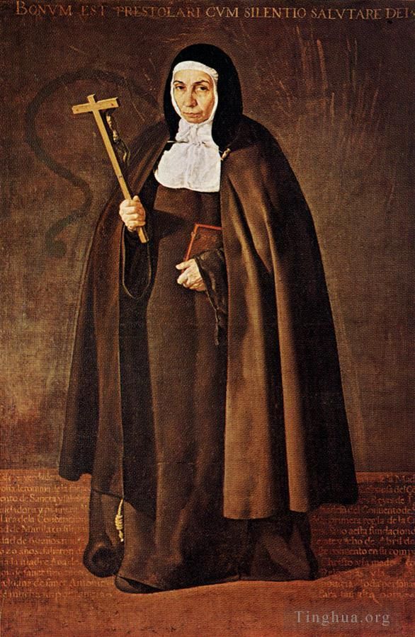 Diego Velázquez Ölgemälde - Äbtissin Jeronima de la Fuente