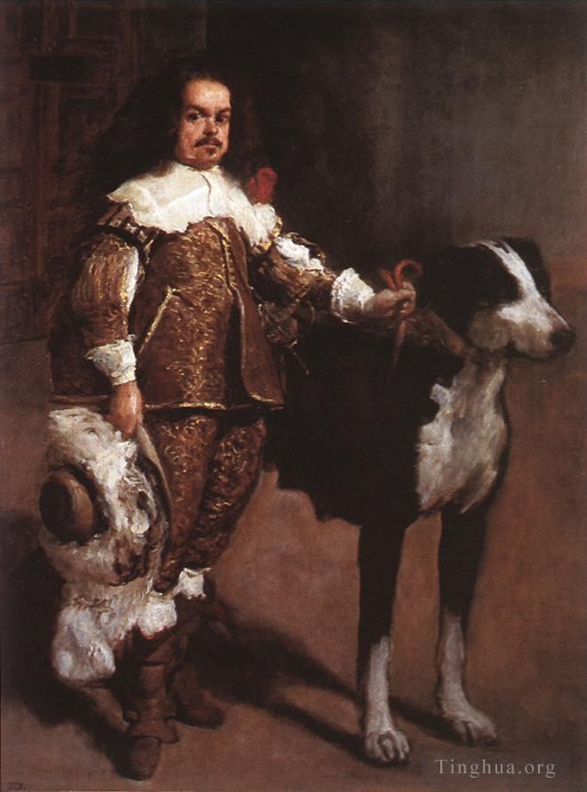 Diego Velázquez Ölgemälde - Hofzwerg Don Antonio el Ingles