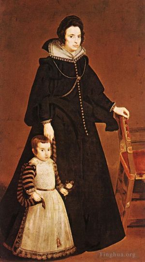 Diego Velázquez Werk - Dona Antonia de Ipenarrieta y Galdos und ihr Sohn Luis