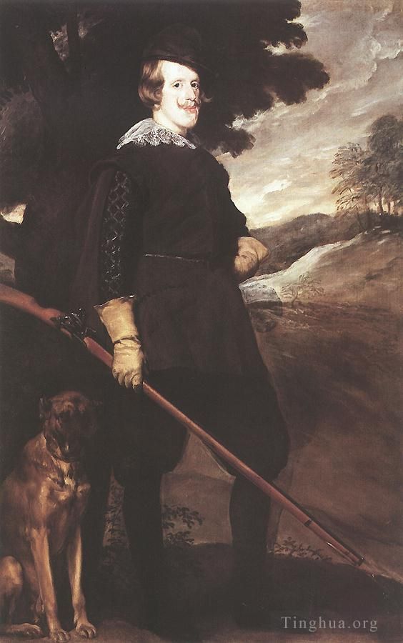 Diego Velázquez Ölgemälde - König Philipp IV. als Jäger