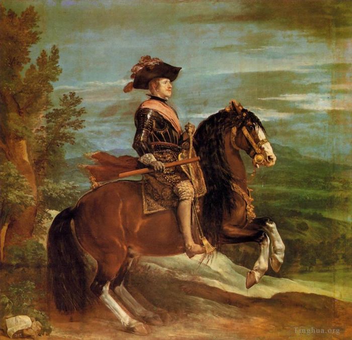Diego Velázquez Ölgemälde - Philipp IV. zu Pferd