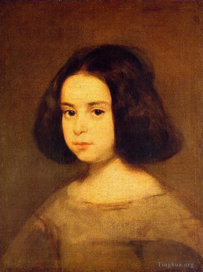 Diego Velázquez Ölgemälde - Porträt eines kleinen Mädchens
