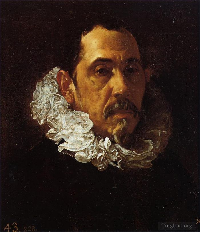 Diego Velázquez Ölgemälde - Porträt eines Mannes mit Spitzbart