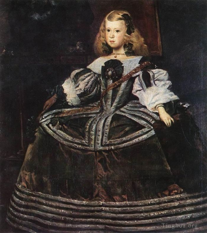 Diego Velázquez Ölgemälde - Porträt der Infantin Margarita