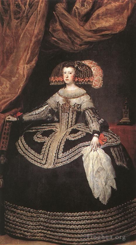 Diego Velázquez Ölgemälde - Königin Dona Mariana von Österreich