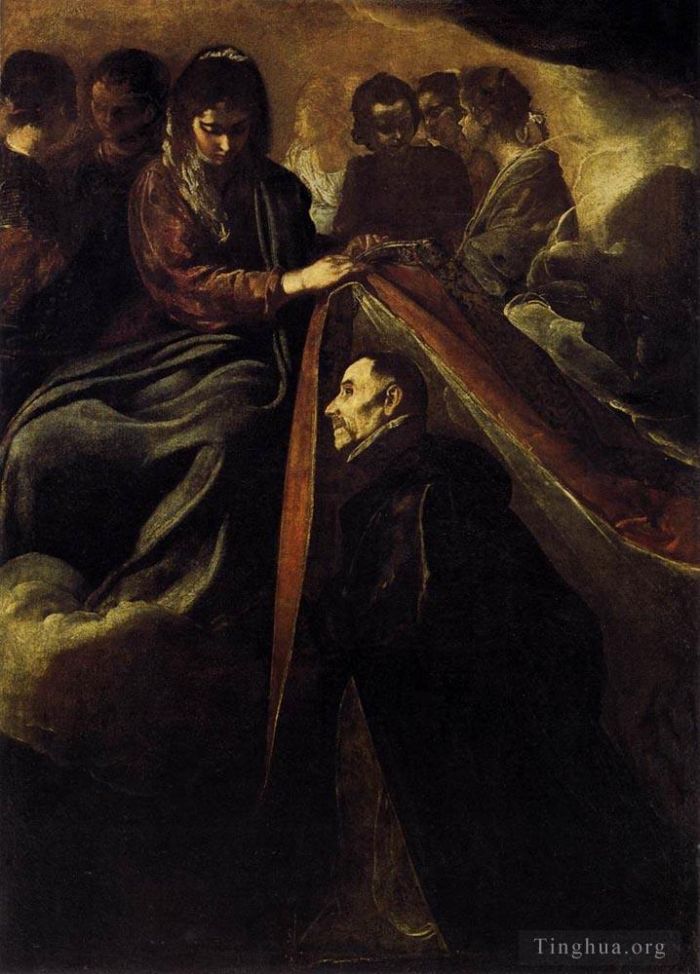 Diego Velázquez Ölgemälde - Der heilige Ildefonso empfängt die Kasel von der Jungfrau