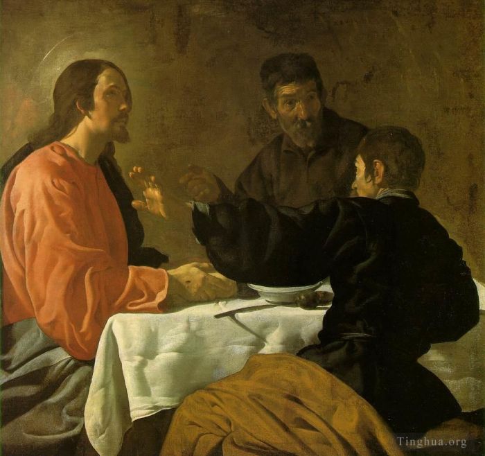 Diego Velázquez Ölgemälde - Abendessen in Emmaus