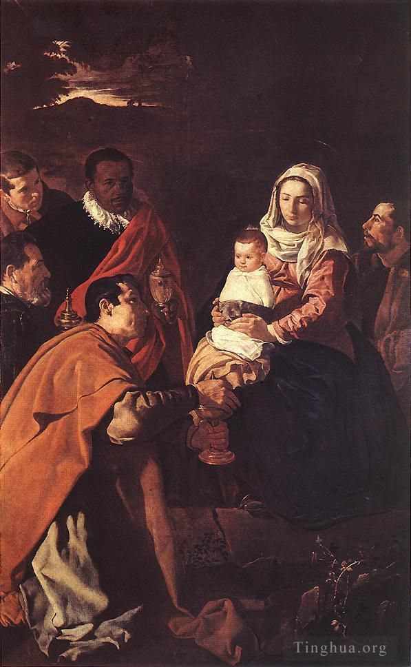 Diego Velázquez Ölgemälde - Die Anbetung der Heiligen Drei Könige