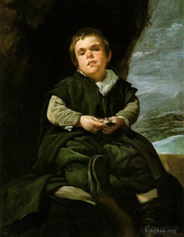 Diego Velázquez Ölgemälde - Der Zwerg Francisco Lezcano