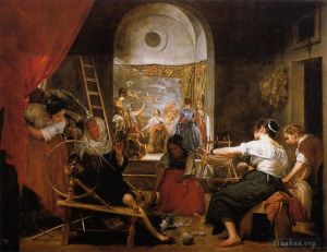 Diego Velázquez Werk - Die Fabel von Archne, auch bekannt als The Spinners