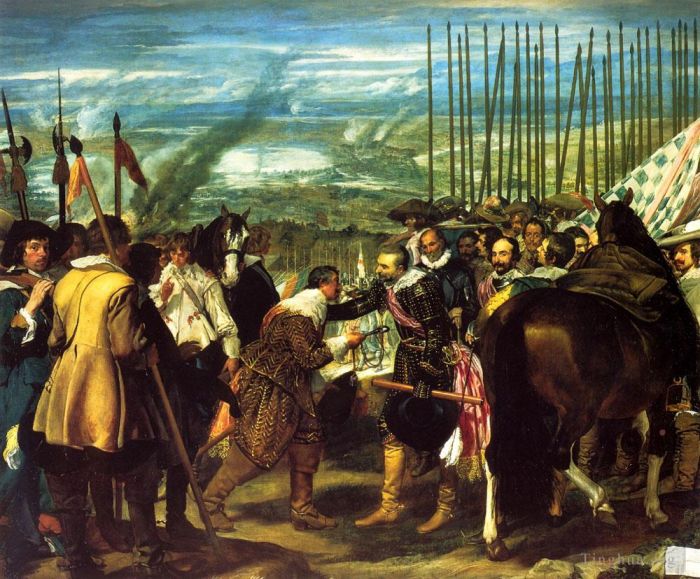 Diego Velázquez Ölgemälde - Die Kapitulation von Breda
