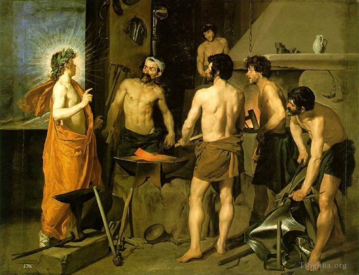 Diego Velázquez Ölgemälde - Die Schmiede von Vulcan