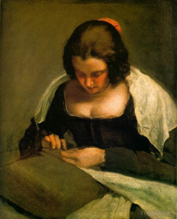 Diego Velázquez Ölgemälde - Die Näherin