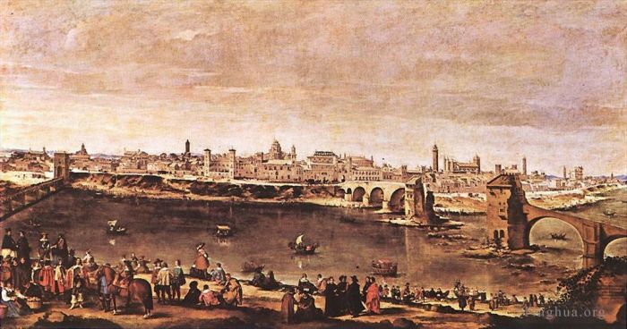 Diego Velázquez Ölgemälde - Blick auf Saragossa