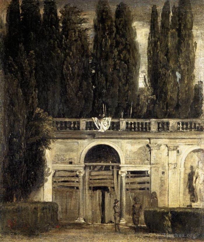 Diego Velázquez Ölgemälde - Villa Medici Grotte Loggia Fassade 1630