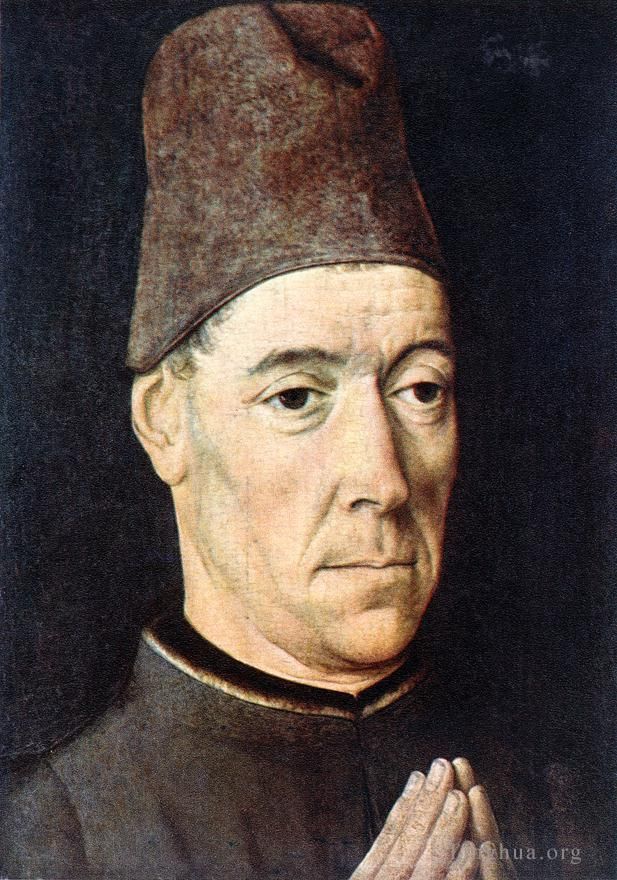 Dirk Bouts Ölgemälde - Porträt eines Mannes 1460