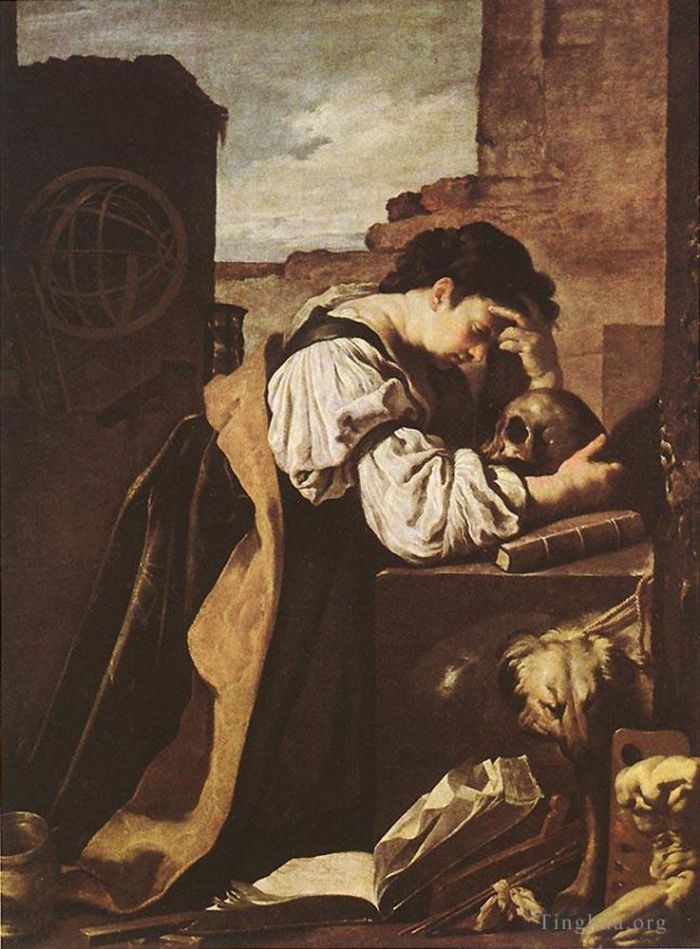 Domenico Fetti Ölgemälde - Melancholie 1620