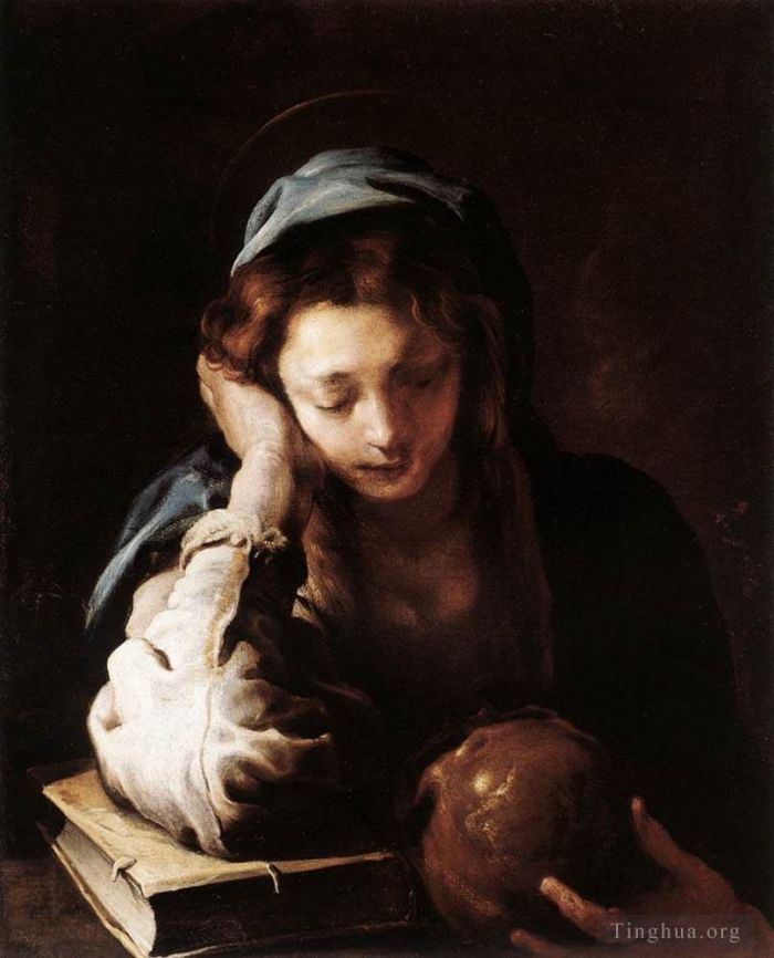 Domenico Fetti Ölgemälde - Die reuige heilige Maria Magdalena