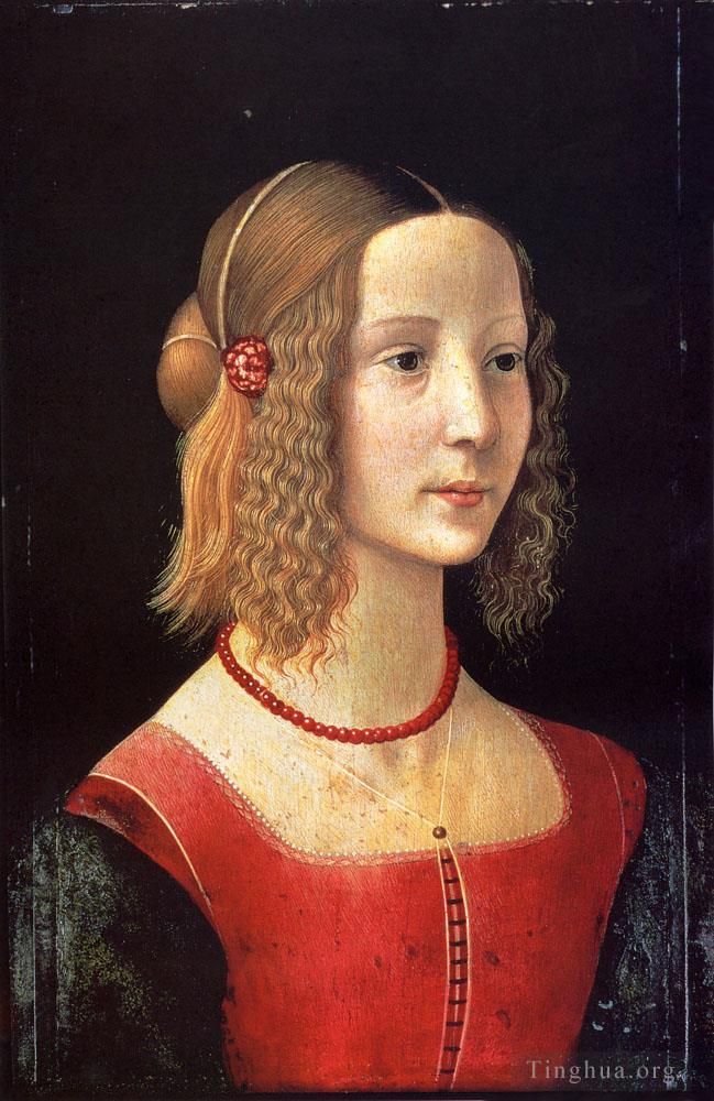 Domenico Ghirlandaio Ölgemälde - Porträt Eines Mädchens