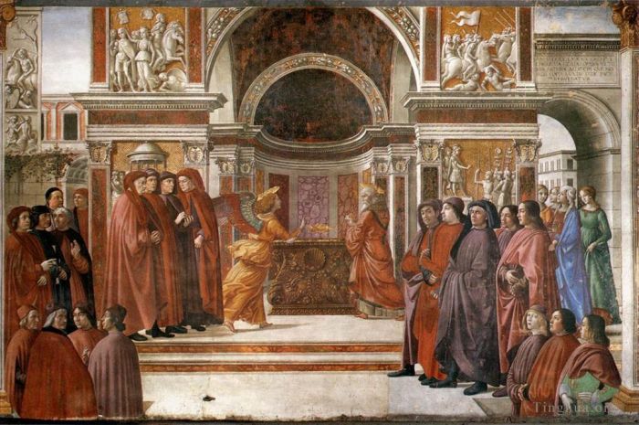 Domenico Ghirlandaio Andere Malerei - Engel erscheint Zacharias