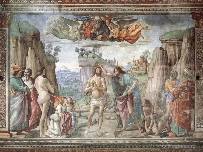 Domenico Ghirlandaio Andere Malerei - Taufe Christi 1486