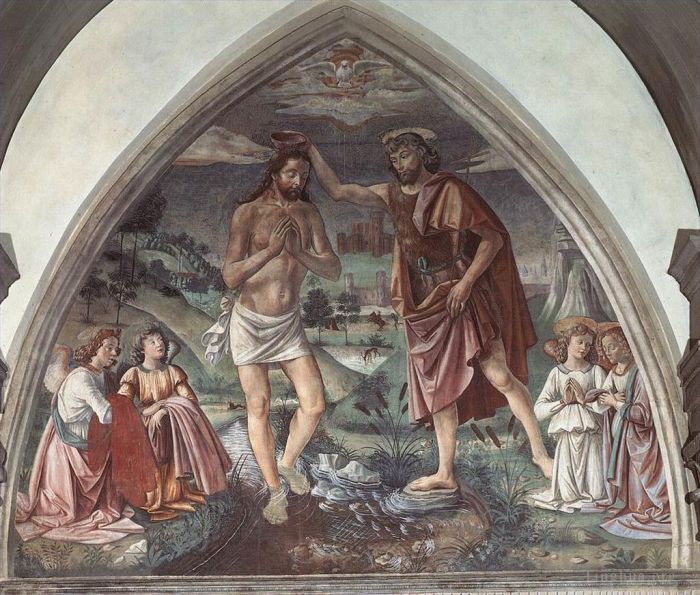 Domenico Ghirlandaio Andere Malerei - Taufe Christi