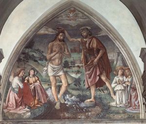 Domenico Ghirlandaio Werk - Taufe Christi