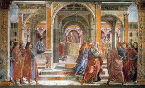 Domenico Ghirlandaio Werk - Vertreibung Joachims aus dem Tempel