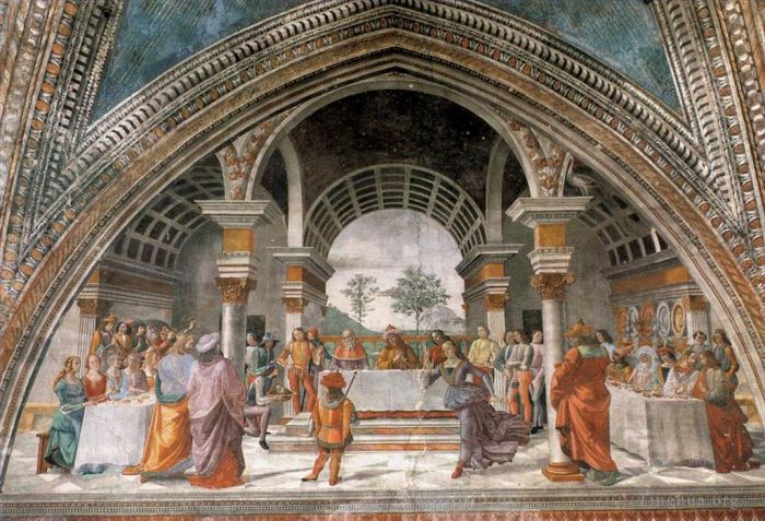 Domenico Ghirlandaio Andere Malerei - Herodes-Bankett