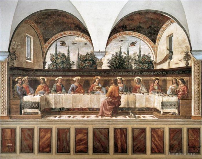 Domenico Ghirlandaio Andere Malerei - Letztes Abendmahl 1486