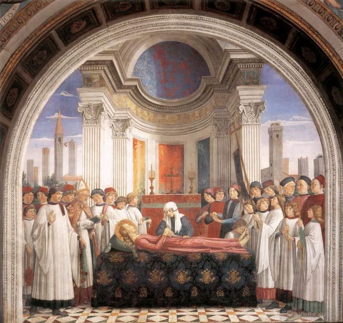 Domenico Ghirlandaio Andere Malerei - Trauerfeiern für die heilige Fina