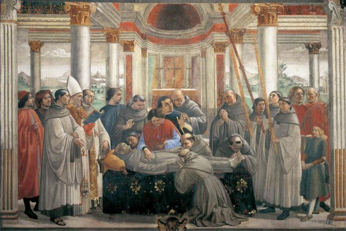 Domenico Ghirlandaio Andere Malerei - Trauerfeiern für den Heiligen Franziskus