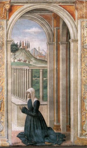 Domenico Ghirlandaio Werk - Porträt der Stifterin Francesca Pitti Tornabuoni