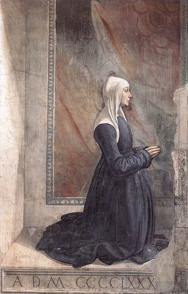 Domenico Ghirlandaio Andere Malerei - Porträt der Stifterin Nera Corsi Sassetti