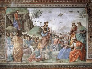 Domenico Ghirlandaio Werk - Predigt des Heiligen Johannes des Täufers