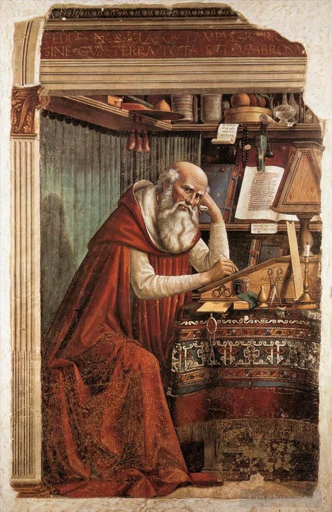 Domenico Ghirlandaio Andere Malerei - Der heilige Hieronymus in seinem Arbeitszimmer