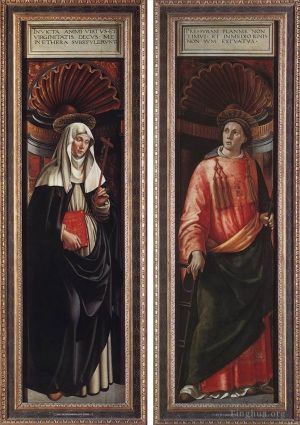 Domenico Ghirlandaio Werk - Die heilige Katharina von Siena und der heilige Laurentius