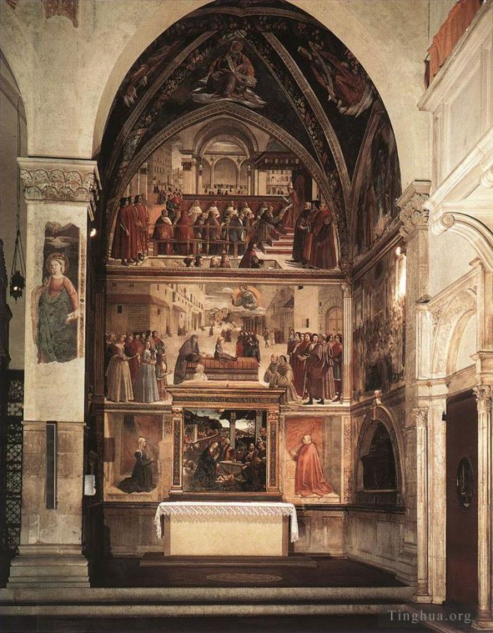 Domenico Ghirlandaio Andere Malerei - Blick auf die Sassetti-Kapelle