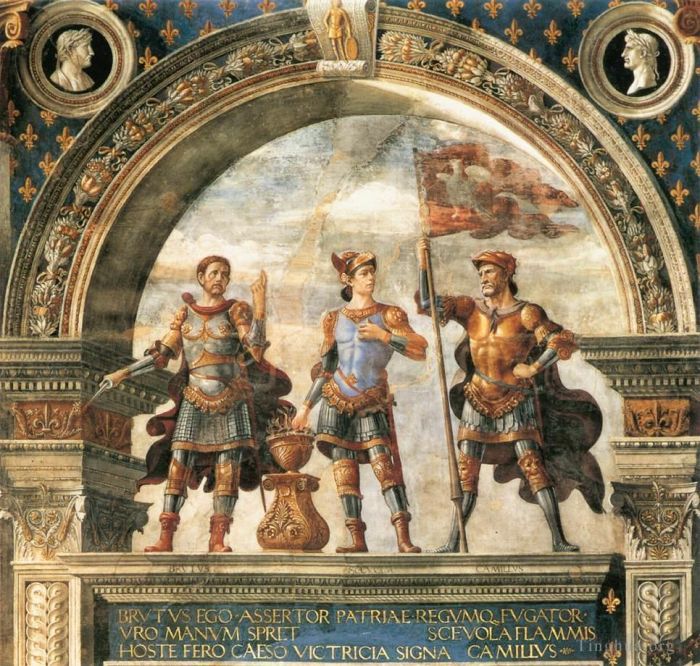 Domenico Ghirlandaio Andere Malerei - Dekoration der Sala Del Gigli