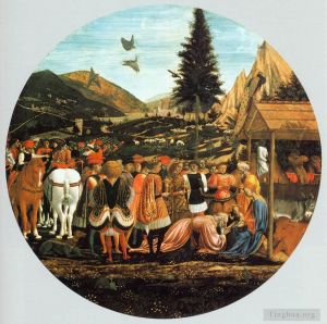 Domenico Veneziano Werk - Anbetung der Heiligen Drei Könige