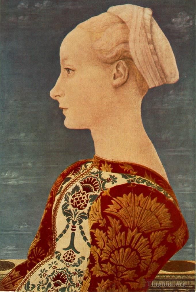 Domenico Veneziano Ölgemälde - Porträt einer jungen Frau