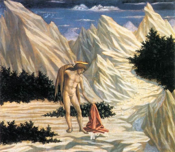 Domenico Veneziano Andere Malerei - St. John in der Wildnis