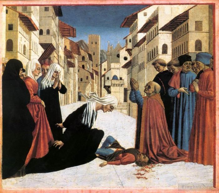 Domenico Veneziano Andere Malerei - Der heilige Zenobius vollbringt ein Wunder