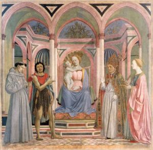 Domenico Veneziano Werk - Die Madonna mit Kind und Heiligen1