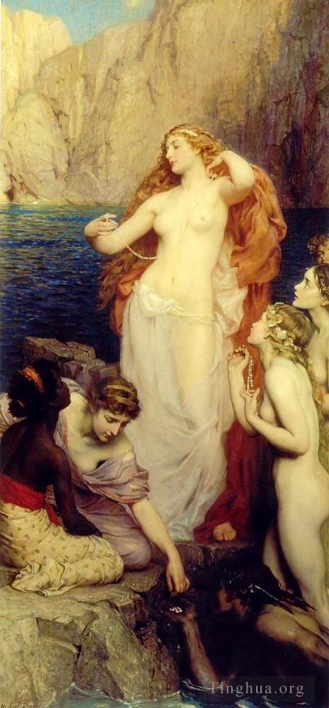 Herbert James Draper Ölgemälde - Die Perlen der Aphrodite