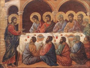 Duccio di Buoninsegna Werk - Aussehen, während die Apostel bei Tisch sind