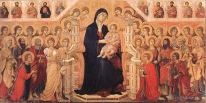 Duccio di Buoninsegna Werk - Maesta Madonna mit Engeln und Heiligen
